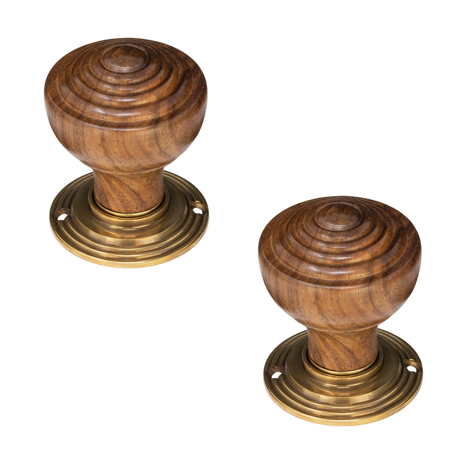 Ringed door knobs rosewood SHOW