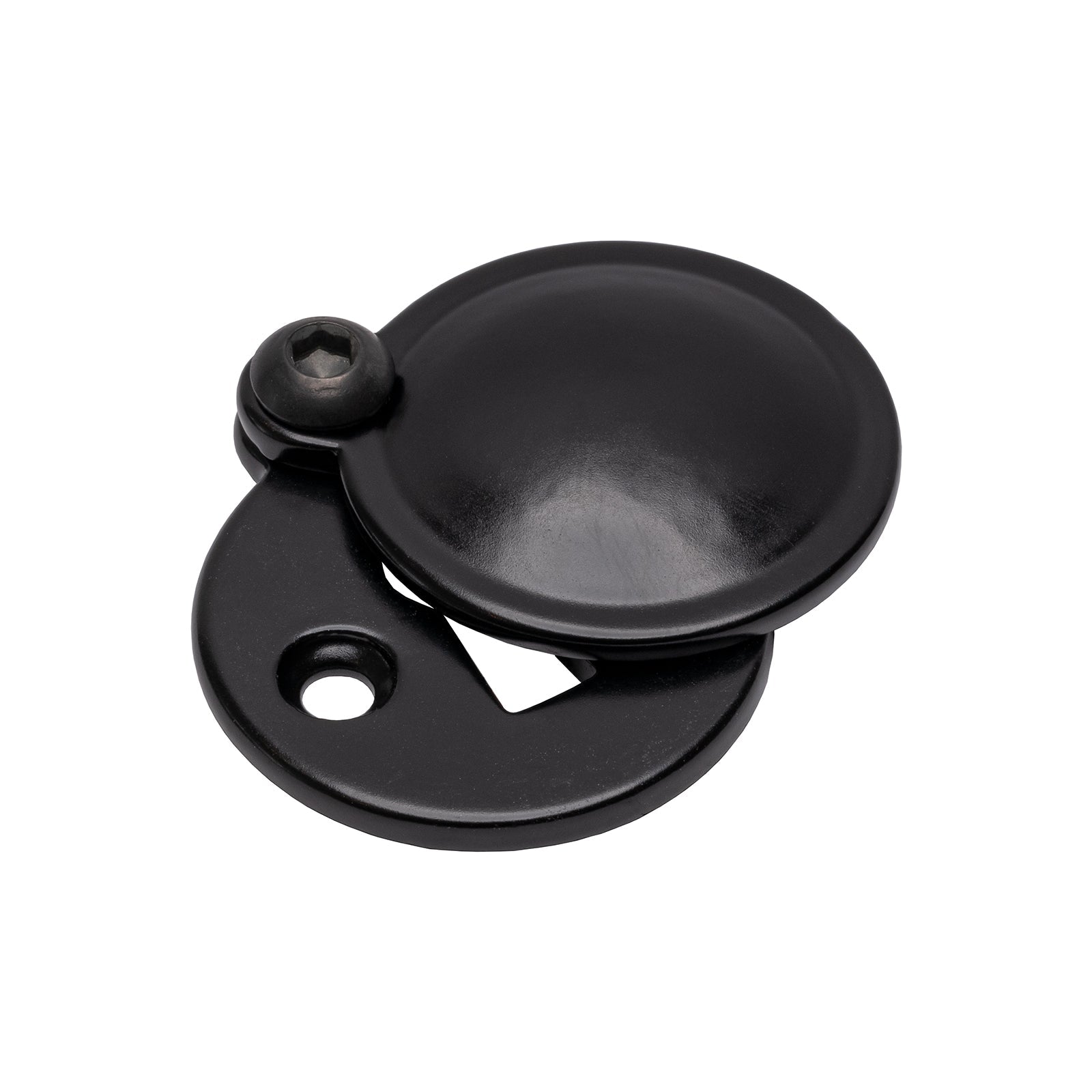 Covered Round Black Cast Iron Escutcheon SHOW