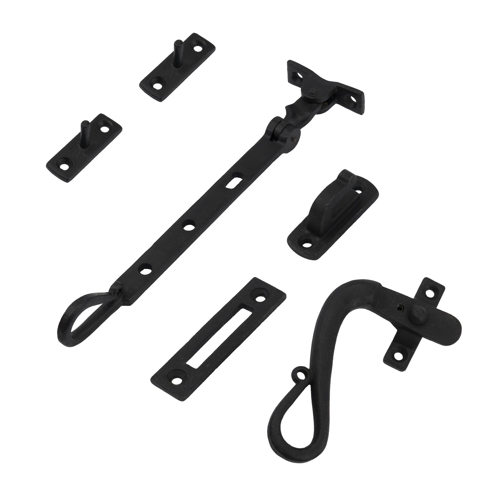 Black Shepherds Crook Window Stays