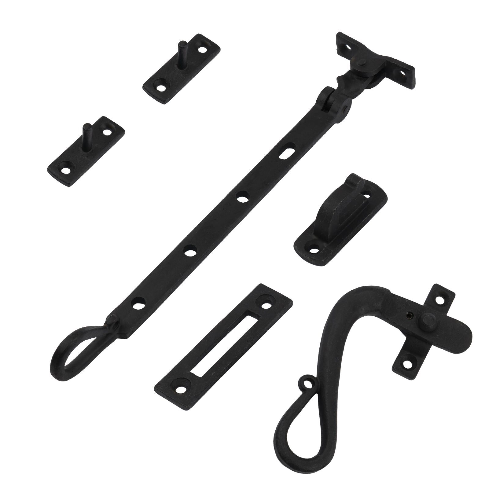 Black Shepherds Crook Window Stays