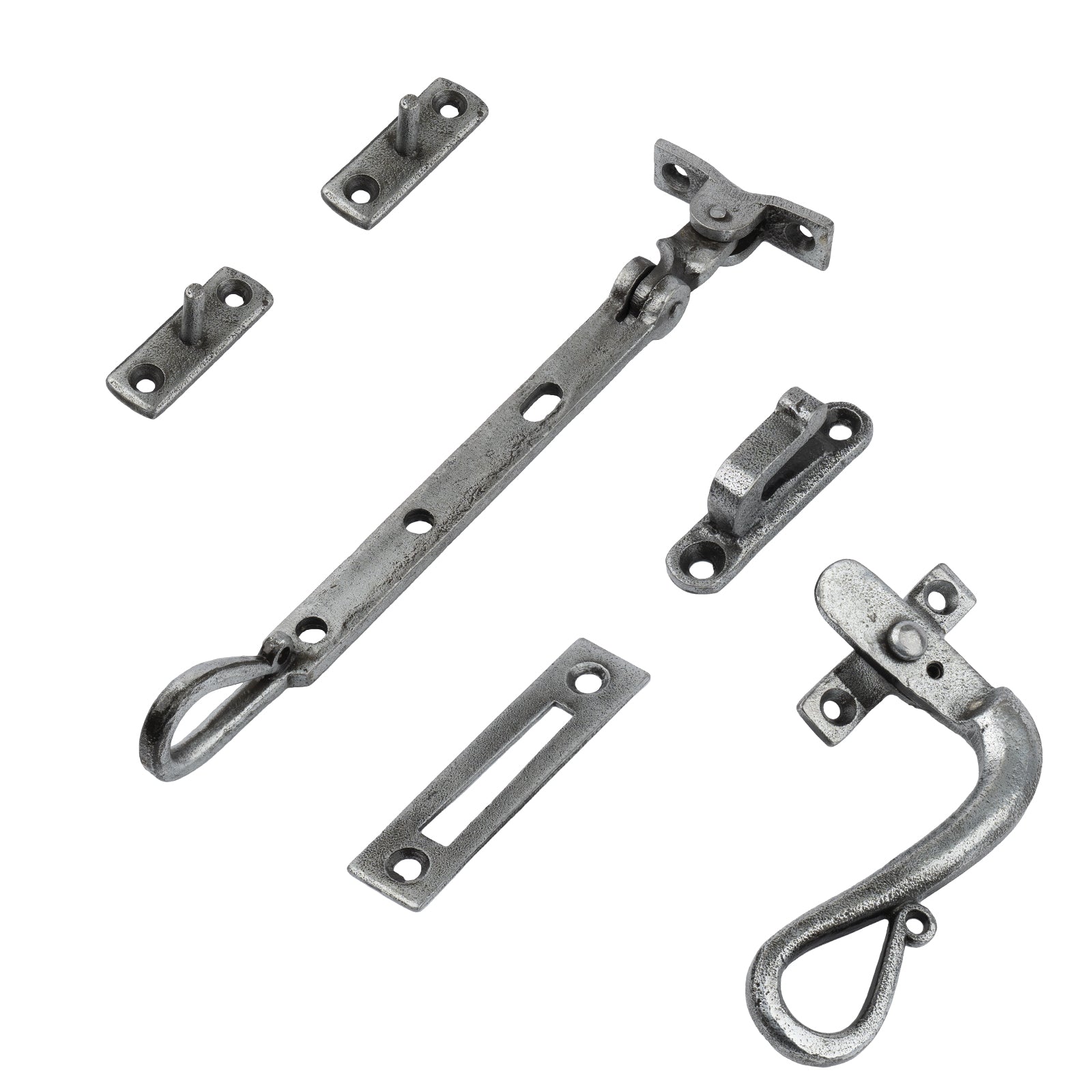 Pewter Shepherds Crook Window Stays