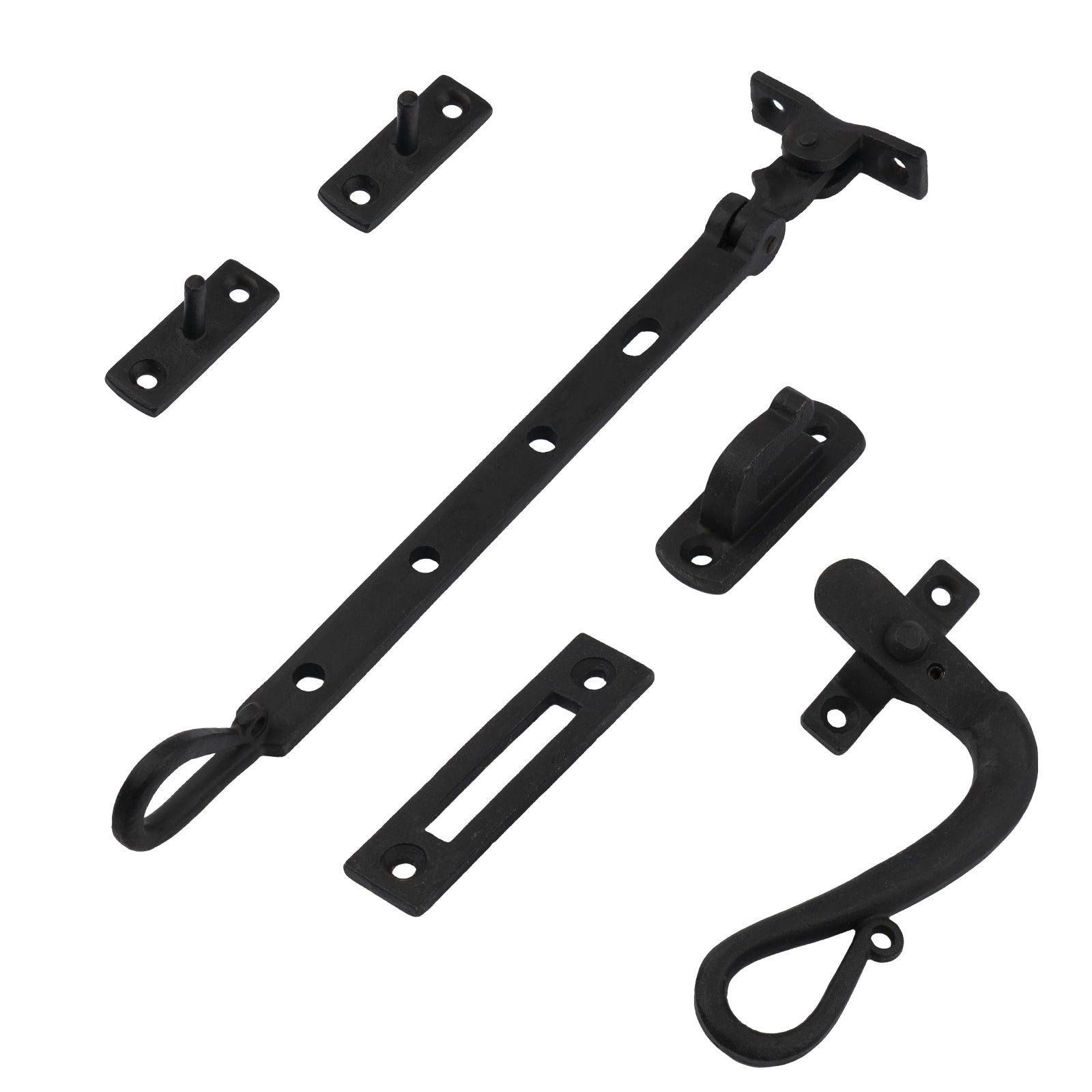 Black Shepherds Crook Window Stays