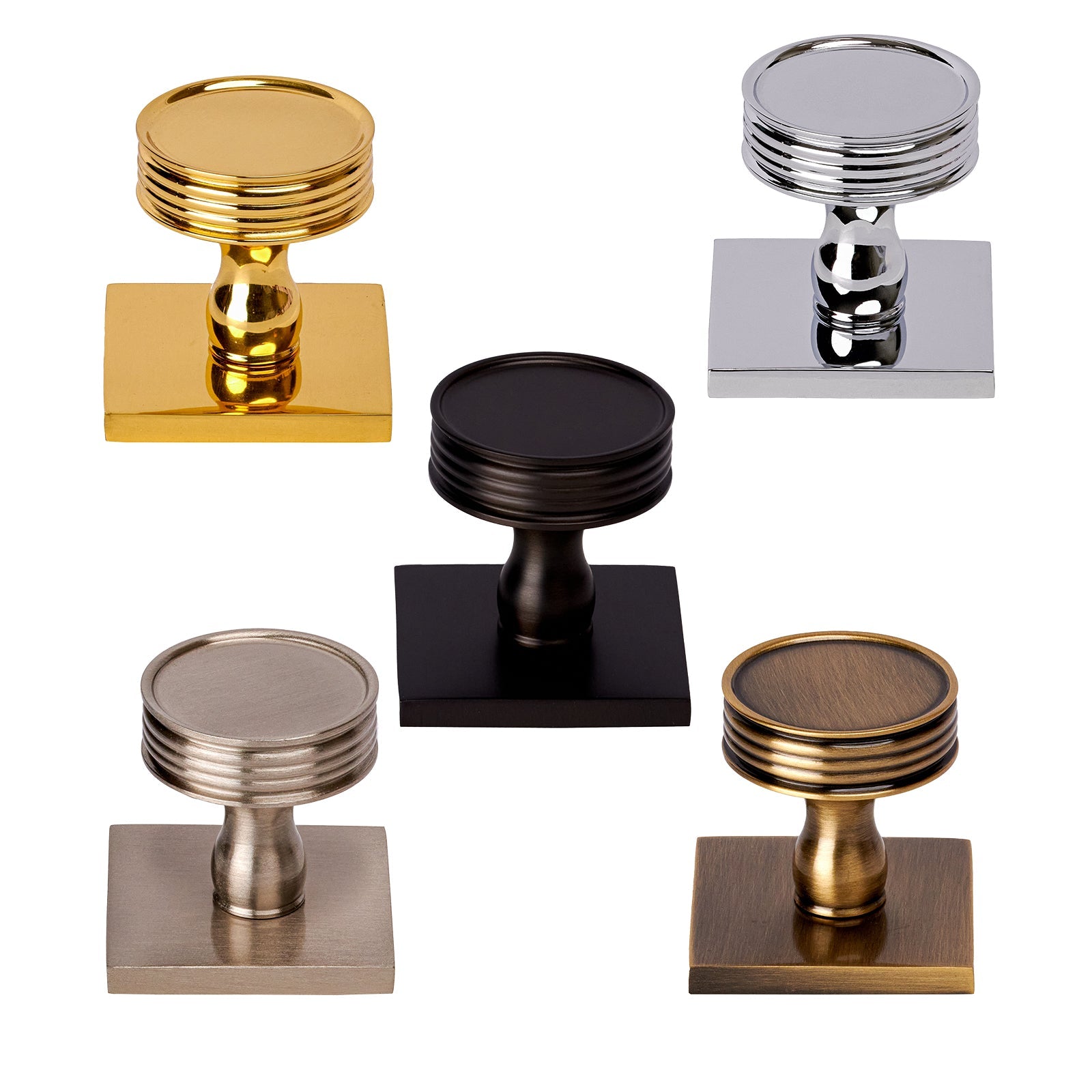 Venetian Cabinet Knobs On Square Backplate