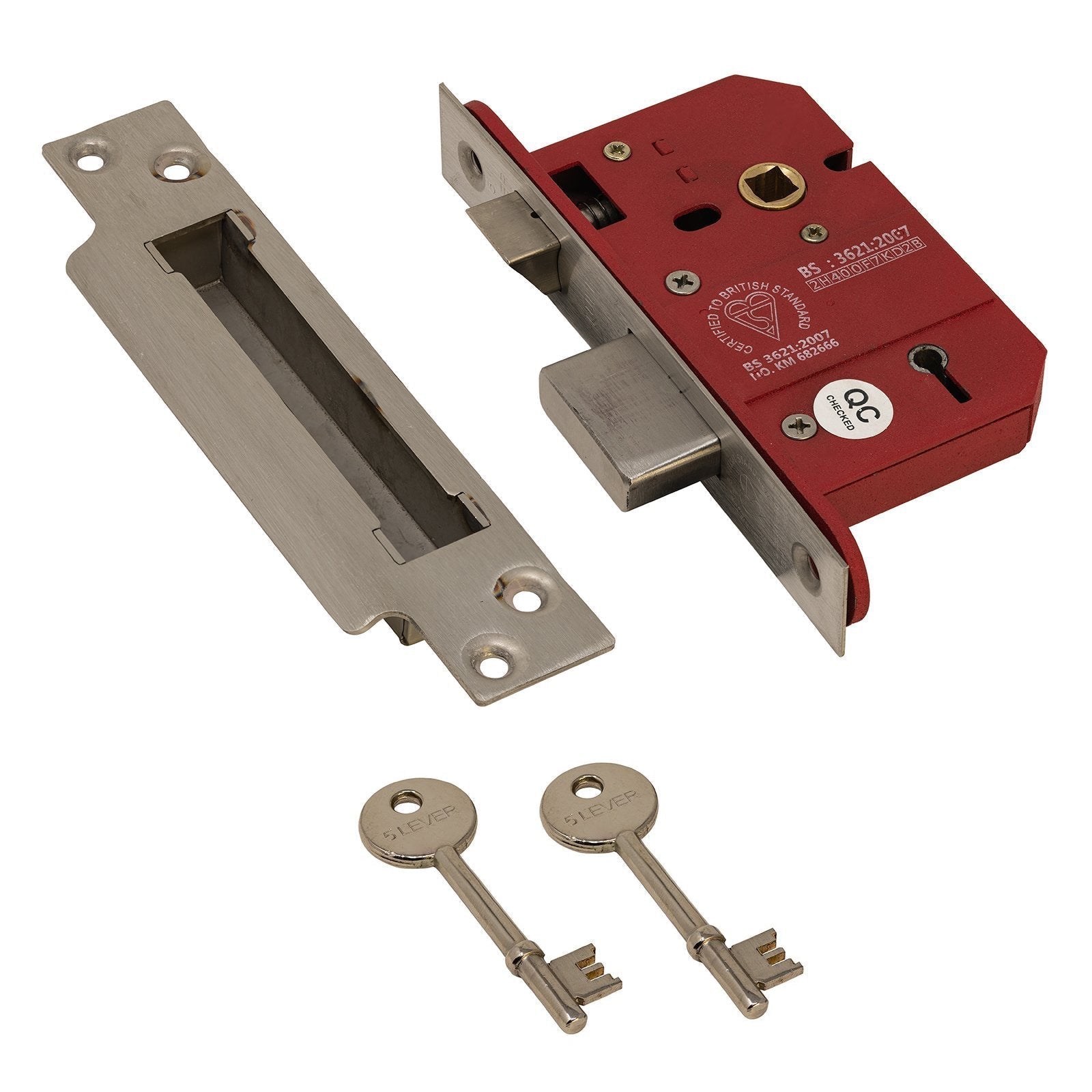 2.5 inch 5 lever lock BS3621 SHOW