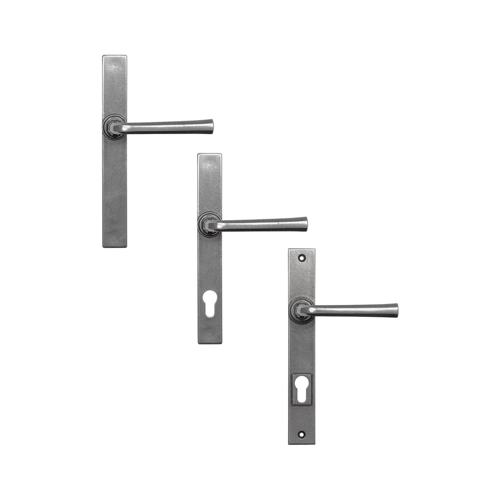 Tunstall Pewter Multipoint Door Handles