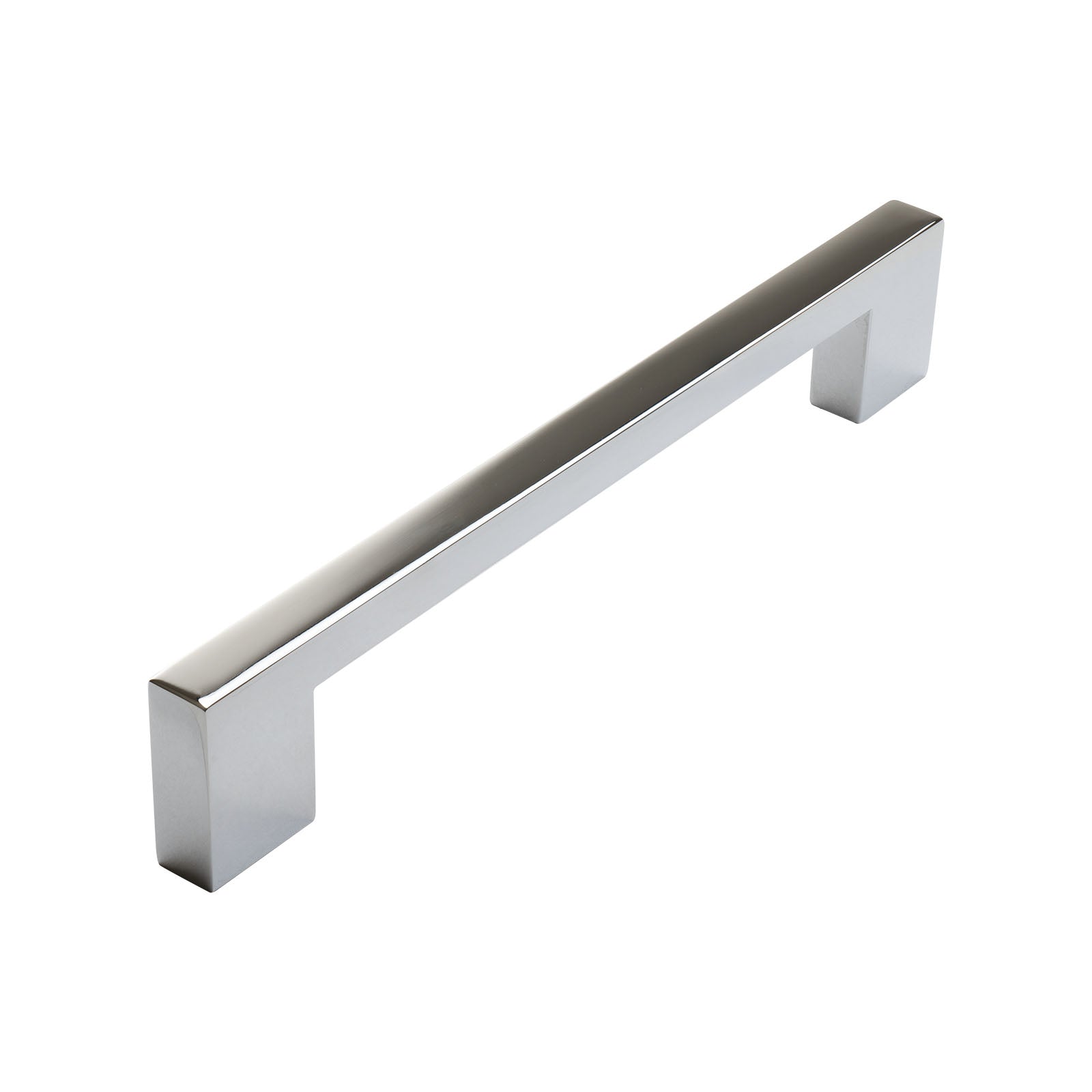 Modern chrome kitchen handle