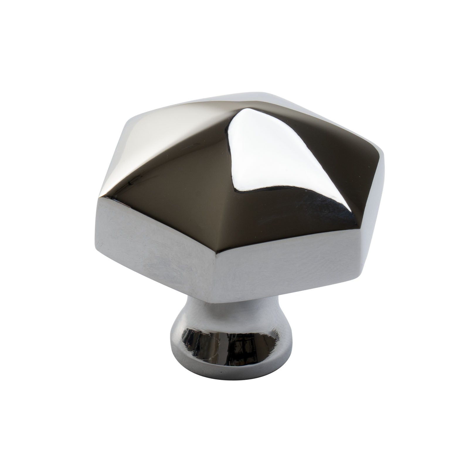 chrome hexagon cupboard knob SHOW