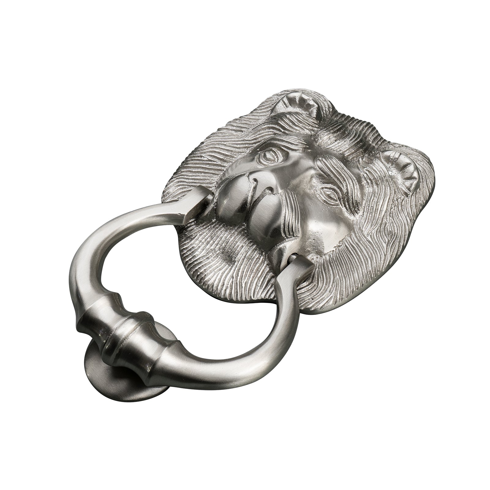 Nickel lion door knocker SHOW