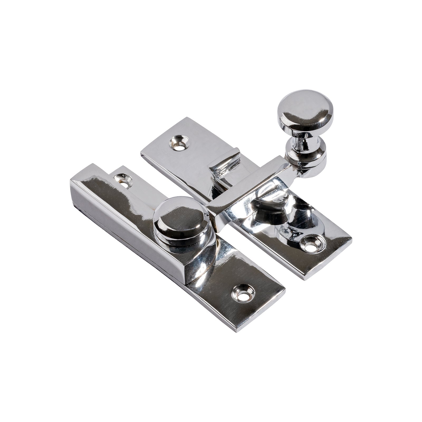 polished chrome sash window fastener SHOW